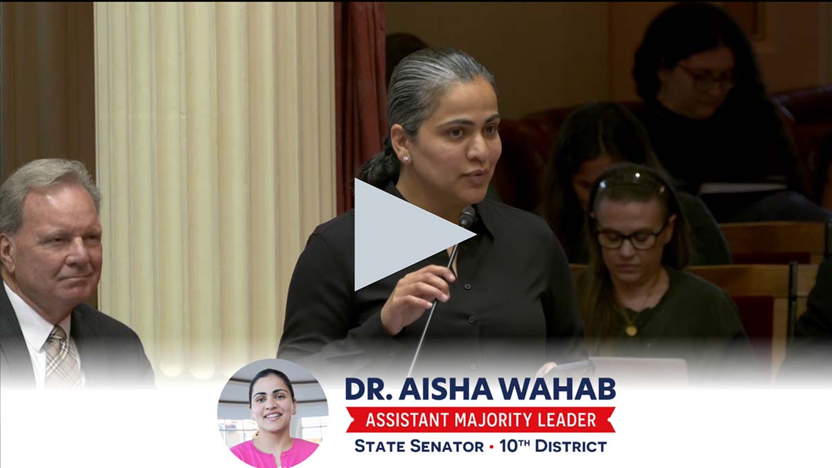 Senator Wahab Goodbye Floor Tribute