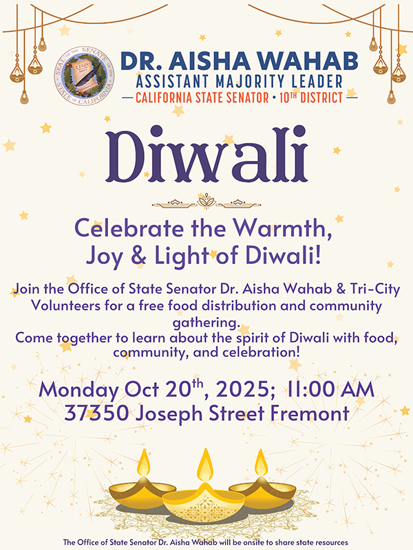 a-flyer-advertising-senator-wahab's-upcoming-diwali-event