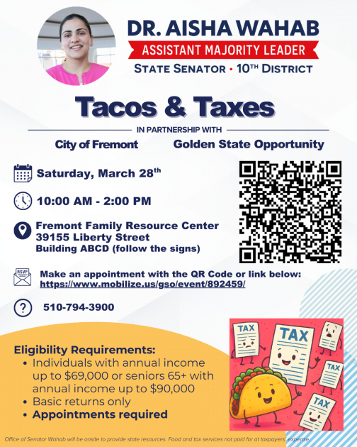 Tacos and Taxes Flyer