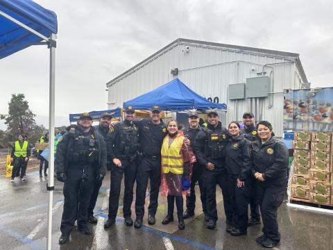Senator Wahab poses with the Sherriff's Team